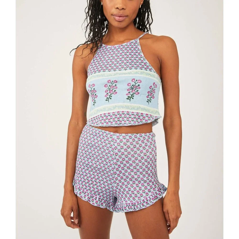 šLAST CHANCEš NWT Free People Petra Set / Bluebell Combo - Picture 1 of 9